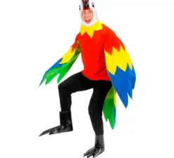 Costume da pappagallo colorato per uomo