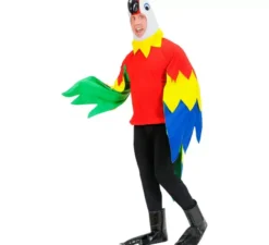 Costume da pappagallo colorato per uomo