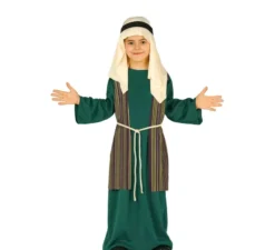 Costume da pastore ebraico verde per un ragazzo
