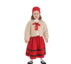 Costume da pastorella con un cappotto per bambina