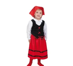 Costume da pastore rosso e nero per un bambino