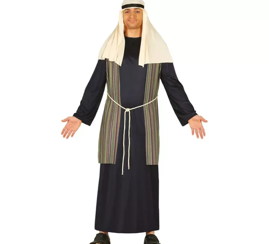 Costume da Pastore San Giuseppe Blu per uomo