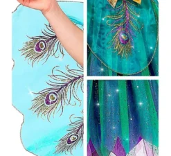 Costume da pavone per bambine