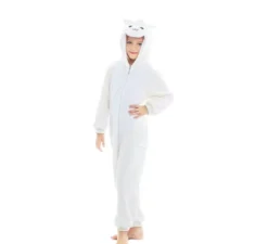 Costume da pecora con cappuccio per bambina