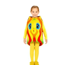 Costume da pesce tropicale giallo e rosso per bambino