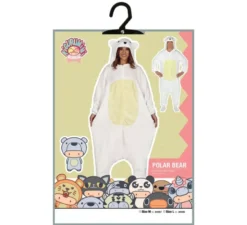 Costume da pigiama da orso polare adulto