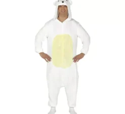 Costume da pigiama da orso polare adulto