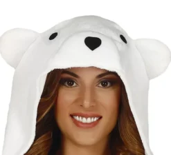 Costume da pigiama da orso polare adulto