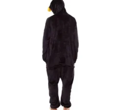 Costume da pigiama da pinguino dal becco giallo per uomo
