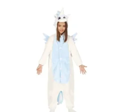 Costume da pigiama unicorno blu per bambini