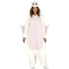 Costume da pigiama unicorno rosa per donna