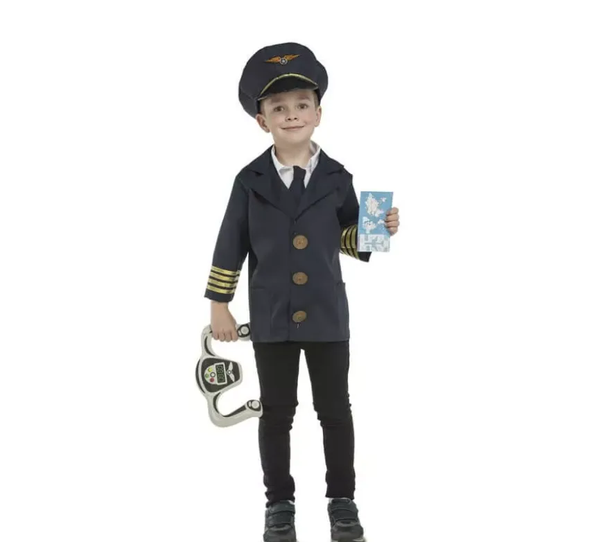 Costume da pilota con accessori per bambini