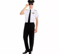 Costume da pilota d'aereo per uomo