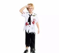 Costume da pilota di aereo zombie per bambini