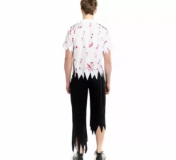 Costume da pilota di aereo zombie per uomo