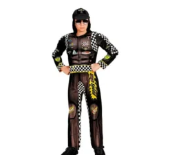 Costume da pilota di Formula 1 nero per bambino