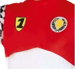 Costume da pilota di Formula 1 rosso per uomo