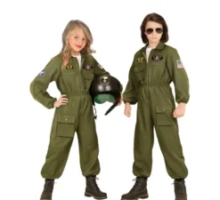 Costume da pilota di jet da combattimento per bambini e ragazzi