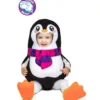 Costume da pinguino con sciarpa da bambino