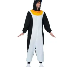 Costume da Pinguino o Pigiama con cappuccio per adulto