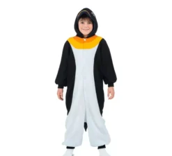 Costume da Pinguino o Pigiama con cappuccio per bambini