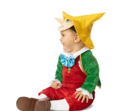 Costume da Pinocchio con cappello e maschera per neonato e bambino