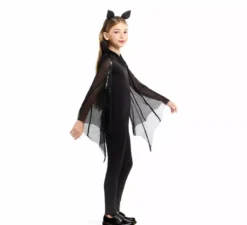Costume da pipistrello con orecchie per bambine