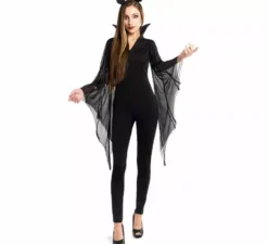 Costume da pipistrello con orecchie per donna