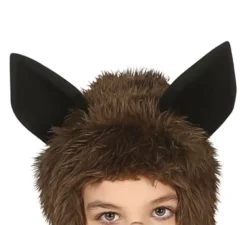 Costume da pipistrello peloso scuro per bambino