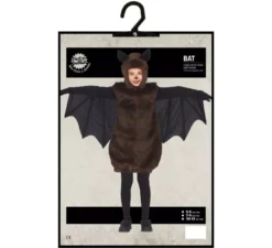 Costume da pipistrello peloso scuro per bambino