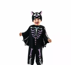 Costume da pipistrello scheletro per neonato
