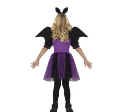 Costume da pipistrello viola per bambina