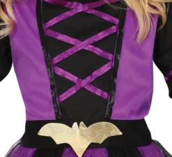 Costume da pipistrello viola per bambina