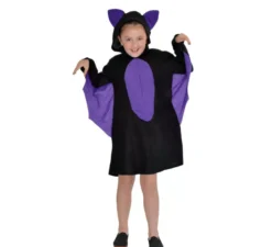 Costume da pipistrello viola per bambina