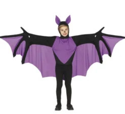 Costume da pipistrello viola per bambini