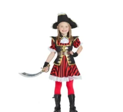 Costume da Pirata a righe per bambina