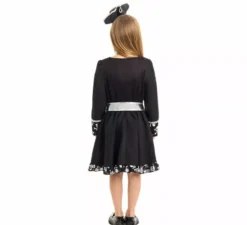 Costume da pirata con giacca argentata per bambina