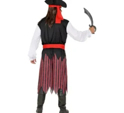 Costume da Pirata dei Caraibi a righe da uomo