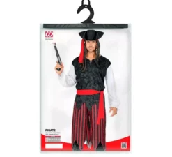 Costume da Pirata dei Caraibi a righe da uomo