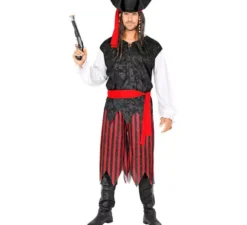 Costume da Pirata dei Caraibi a righe da uomo