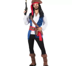 Costume da Pirata dei Caraibi con cappello per uomo