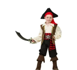 Costume da pirata marrone per ragazzo