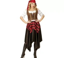 Costume da Pirata Reckless con nastro per donna