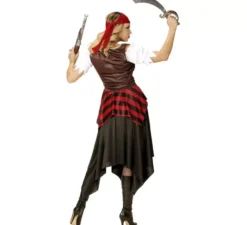 Costume da Pirata Reckless con nastro per donna