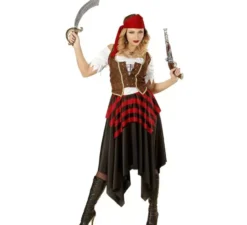 Costume da Pirata Reckless con nastro per donna