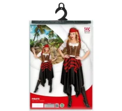 Costume da Pirata Reckless con nastro per donna