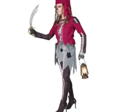 Costume da pirata scheletro da cabina per donna