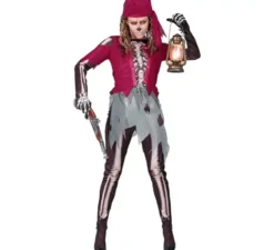 Costume da pirata scheletro da cabina per donna