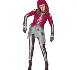 Costume da pirata scheletro da cabina per donna