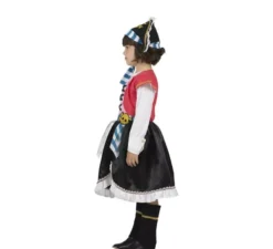 Costume da pirata teschio con cappello per bambina